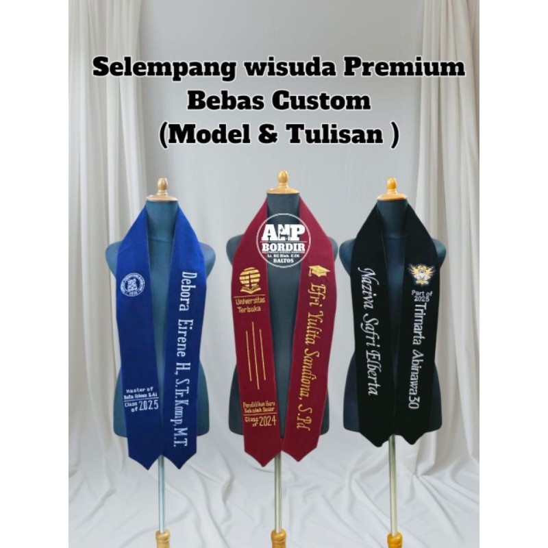 SELEMPANG WISUDA SEHARI JADI /SELEMPANG KALUNG /SELEMPANG LEHER /SELEMPANG WISUDA MURAH/SELEMPANG