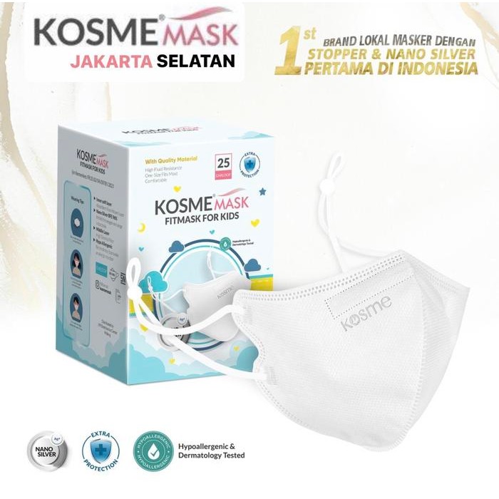 FITMASK KIDS KOSMEMASK SPECIAL EDITION STOPPER 1 BOX ISI 25PCS -KOSME