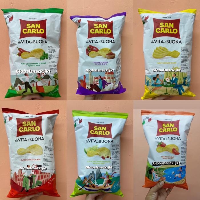 

SAN CARLO LA VITA E BUONA LIME & PINK PEPPER / CLASSIC POTATO CHIPS