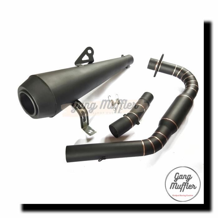 Knalpot Japstyle Bratstyle Bobber GL Megapro Verza Tiger Scorpio Byson