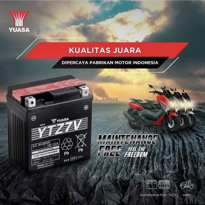 AKI MOTOR YAMAHA AEROX 155 YUASA YTZ7V ORIGINAL