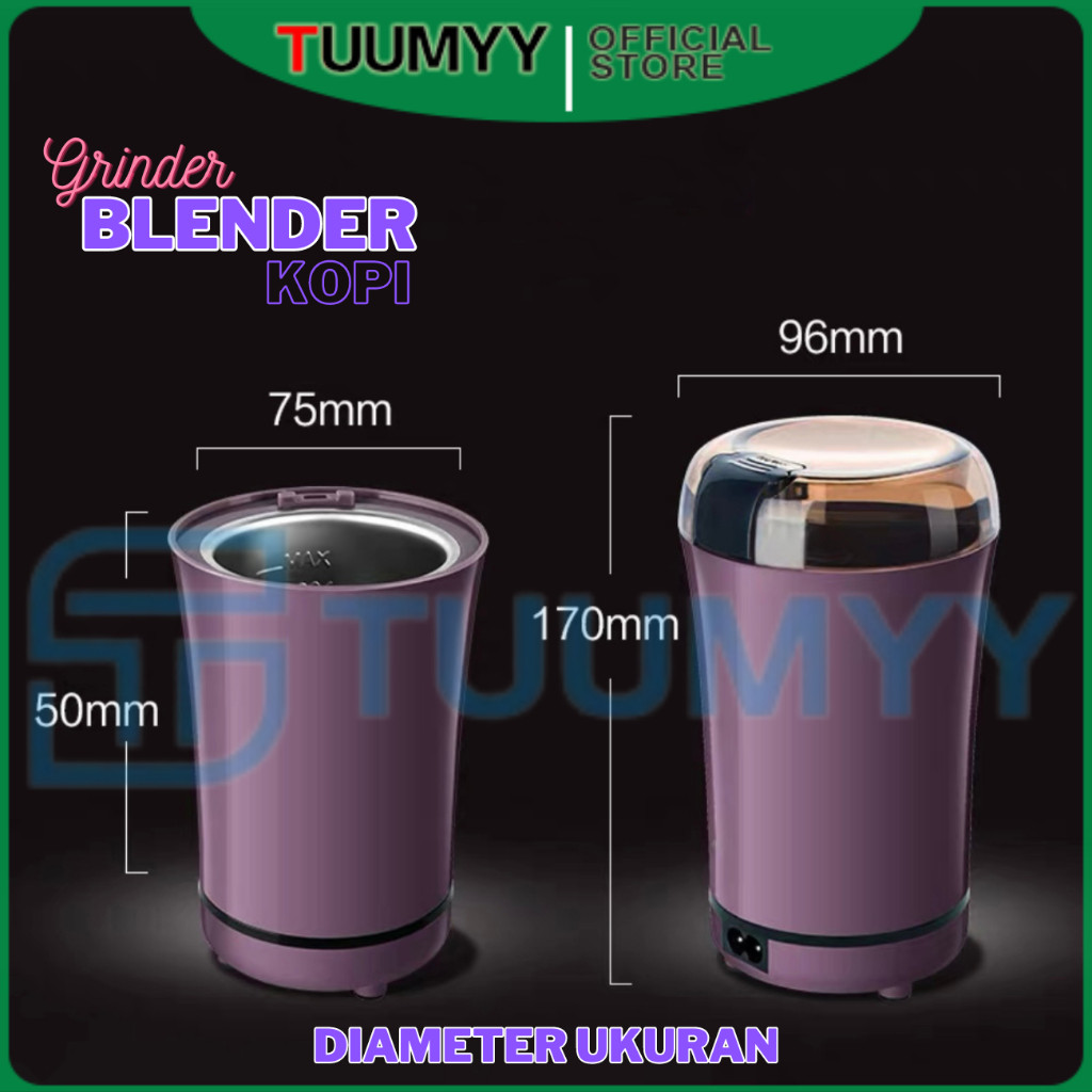( TUUMYY ) Chopper blender Bubuk Giling Biji Portable TM-W8801