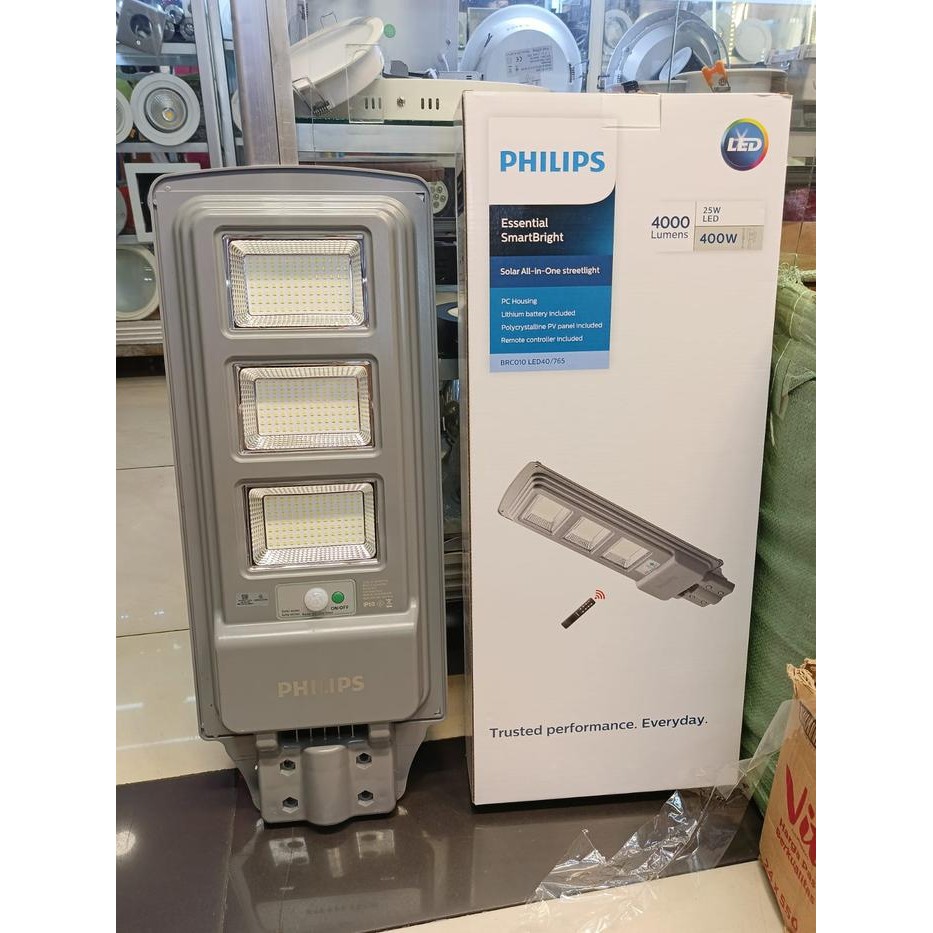 Lampu Jalan Led Pju Solar Cell Philips Brc010 25W Smd All In 1 Streetlight