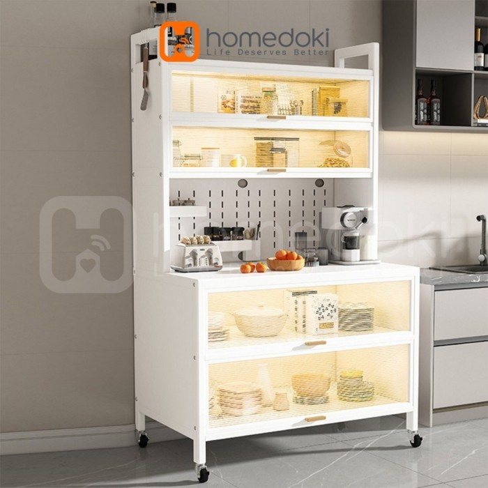 Homedoki Rak dapur / rak lemari dapur / Rak oven microwave / lemari da