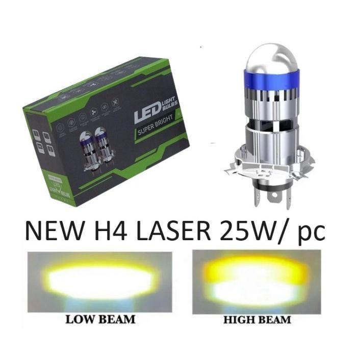 H4 Laser Dragon Lampu Mini Laser Pnp 50W Projie Mini Biled Led Mobil Motor
