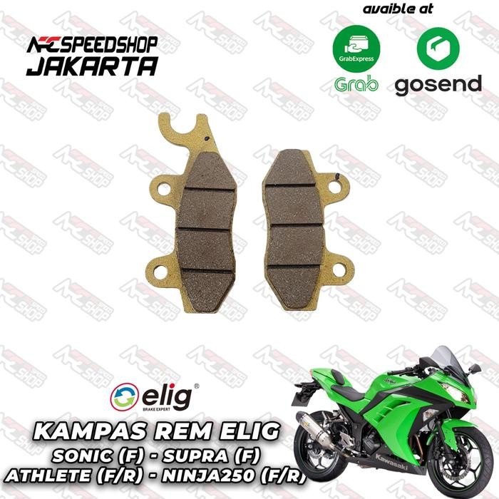 Kampas Rem Elig Depan Belakang Kawasaki Ninja 250 Fi Kampas Elig