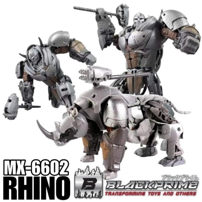 Mx-6602 rhinoceros warrior Rhinox mainan robot rhinoceros robot badak beast rhino