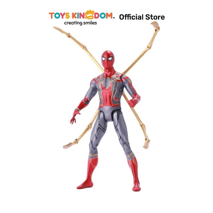 Toys Kingdom Zd 18 cm Infinite Action Figure C Iron Spiderman Toys Kids Toy Action Figur Mainan