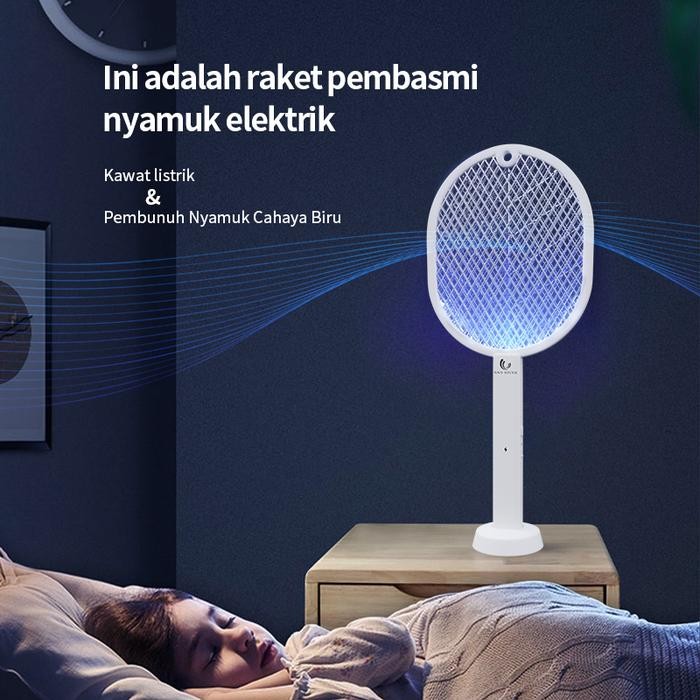 HAN RIVER HRDWP01WT Raket Nyamuk Listrik Putih - Pengendali Hama Rumah Tangga