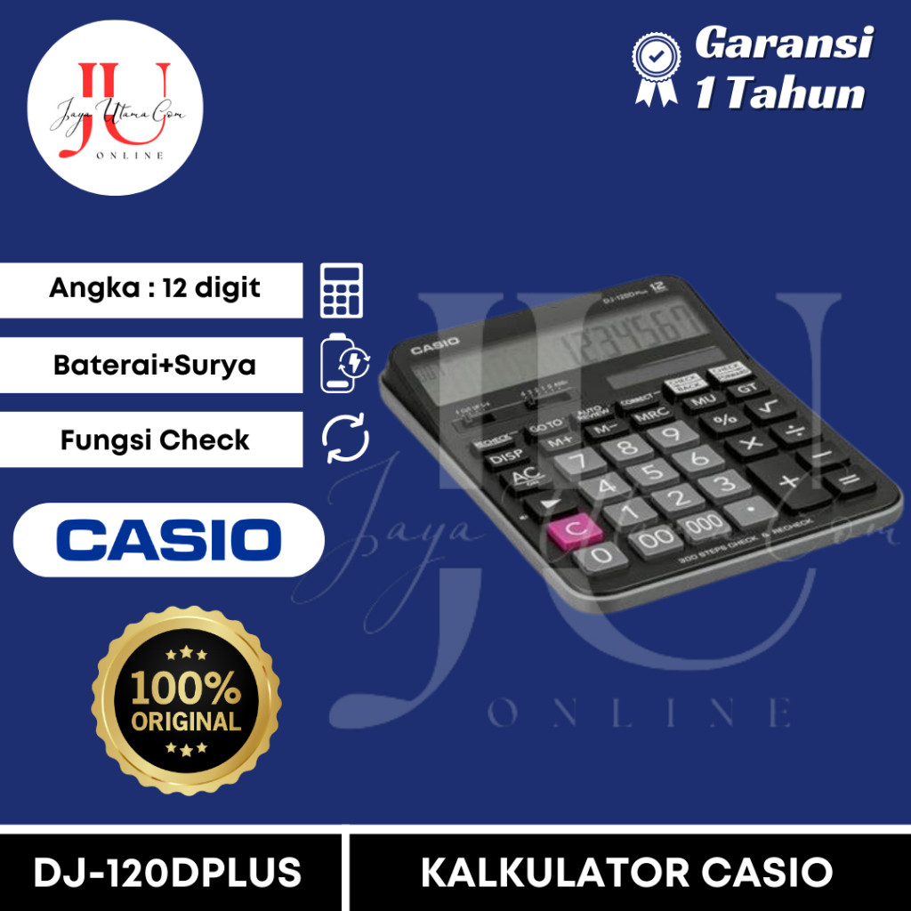 

Kalkulator DJ 120 D Plus , MJ 120D CHECK CORRECT