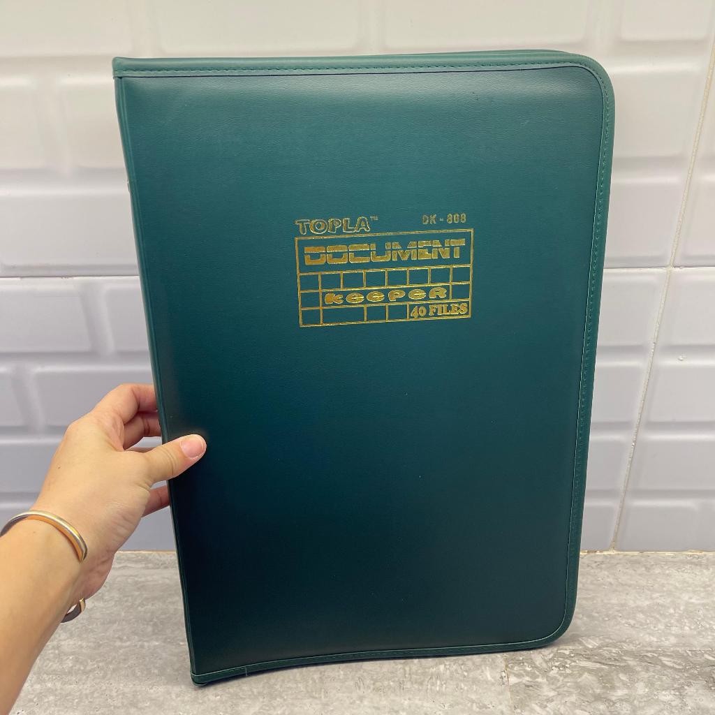 

TOP-888 DOCUMEN KEEPER 20F / 40F / 60F / MAP DOKUMEN KULIT / MAP RESLETING / MAP FOLIO BAHAN KULIT /