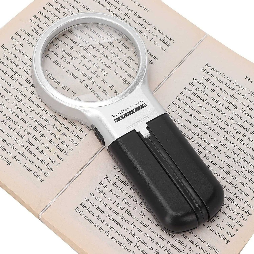 

Kaca Pembesar Lipat Foldable Magnifying Glass with 2 LED 63mm 3X - TH-7006