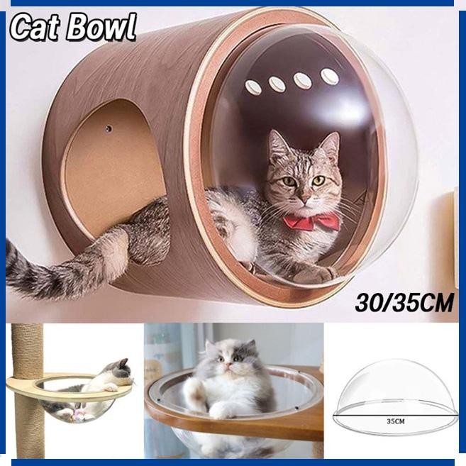Cat Bowl/Hammock Kucing Akrilik/Akrilik Cembung Cat Wall