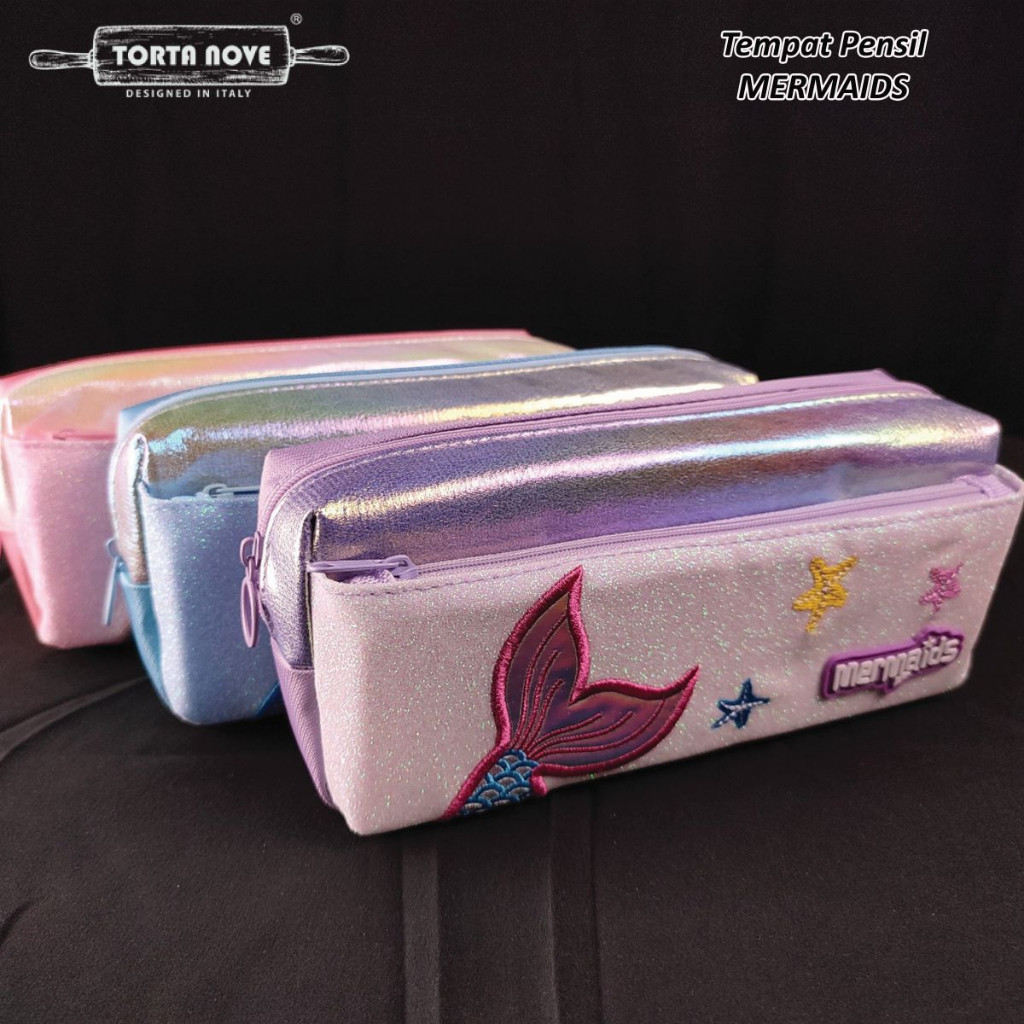 

K Pensil anak Sd viral estetik korea Mermaid Glitter Tempat pensil anak perempuan