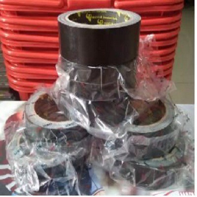 

6 ROLL LAKBAN KAIN HITAM 1,5 INCH 34 MM X 11 METER EKONOMIS