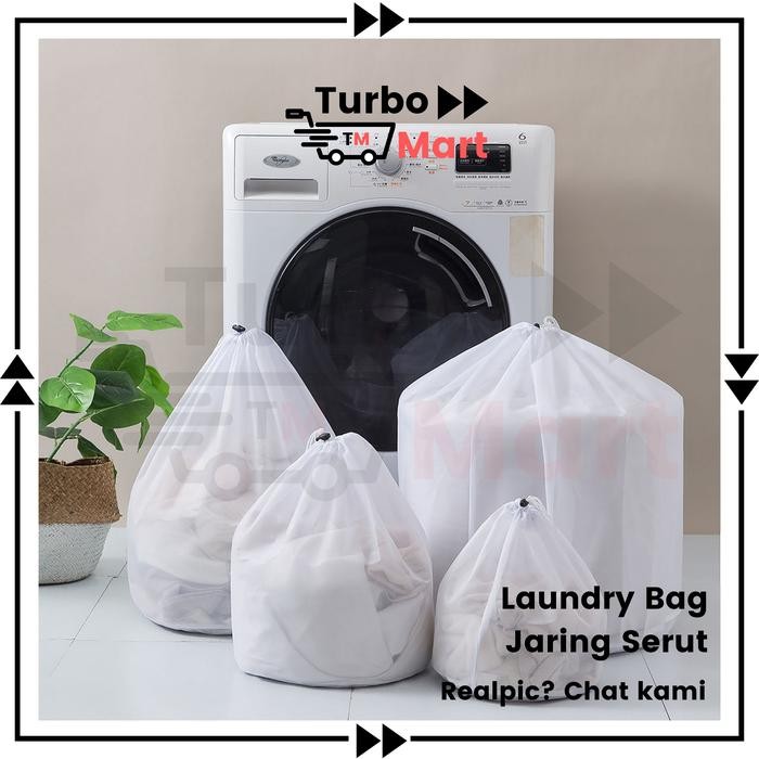 New Laundry Bag Serut Laundry Net Serut Kantong Jaring Bra Jaring Serut