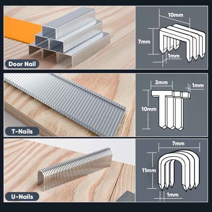 

3 In 1 Stapler 3 In 1 Kuku Staples Tacker Gratis 600 Paku Powerfull Stapler Furnitur DIY Pelapis