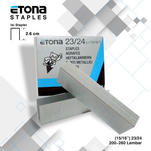 

ISI STAPLES ETONA 23/24 isi Stapler etona