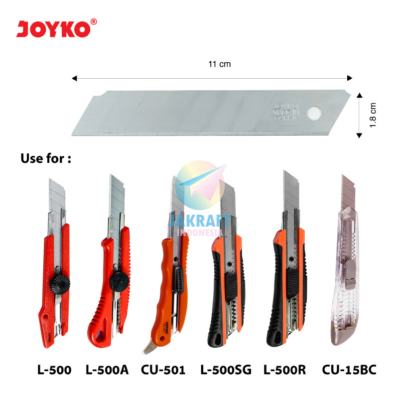 

(60 Pcs) GROSIR Cutter L-150 Refill Segala Macam Cutter Besar Seperti L- PACK