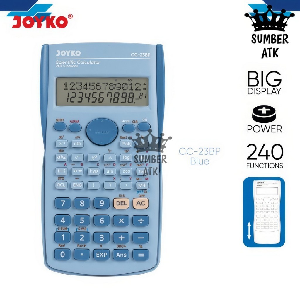 

Scientific Calculator Kalkulator Ilmiah CC-23BP 240 Functions