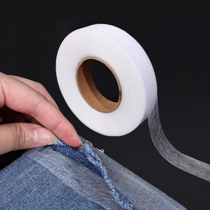 Lem Sum Perekat Kain 2 Sisi Lem Textile Som Double Tape Kain Lebar 1 / 2 / 3cm Panjang *