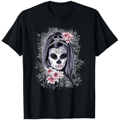 Kaos Tengkorak La Catrina Seni Lukis Wajah Wanita Halloween |jqGdaqkF|