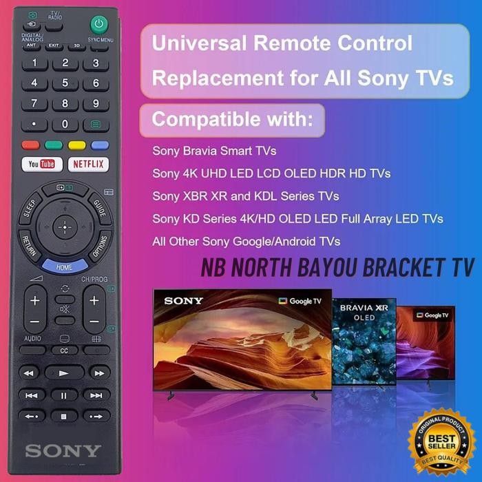SendToday- Remote Remot Tv Sony Bravia Remote Sony Smart Tv Led Lcd Original