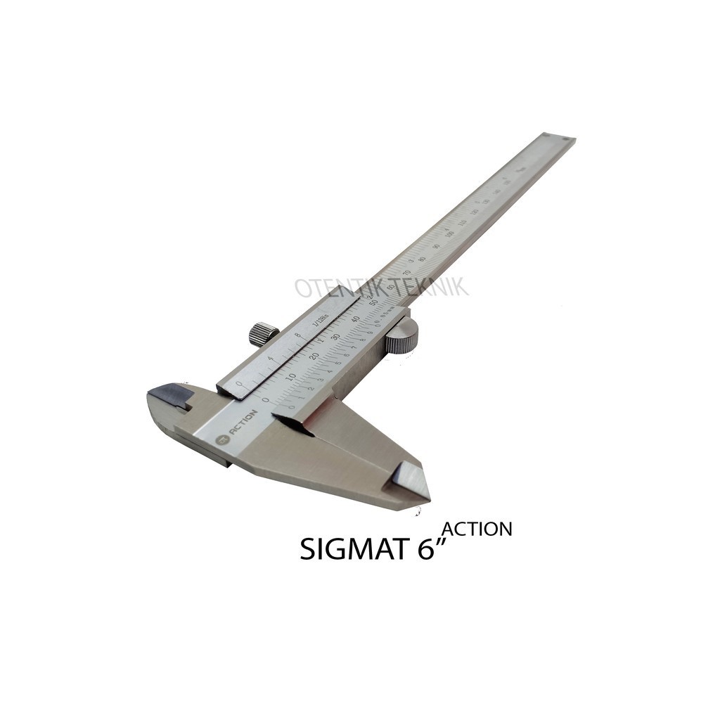 

ACTION SMAT 6 INCH - ACTION BRAND 6 INCI - JANGKA SORONG 0 - 150 MM - STAINLESS HARDENED VR