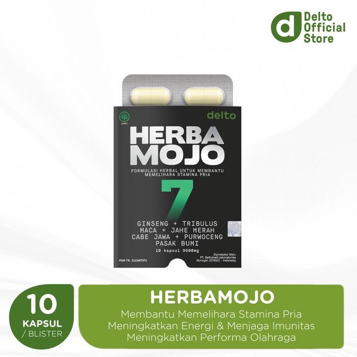 terjaminDiKita- Herbamojo Blister 10 Kapsul Suplemen Herbal Stamina Pria