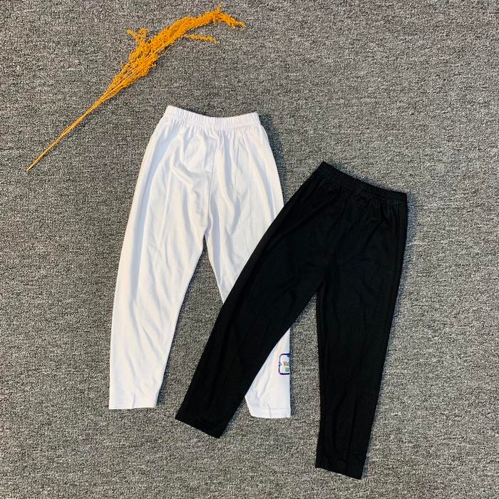 SandangAnak- Legging Anak Perempuan Warna Putih & Hitam Umur 3 - 10 Tahun