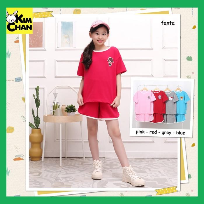 SandangAnak- Baju Kaos Santai Setelan Rumah Anak Perempuan 5-12 Tahun