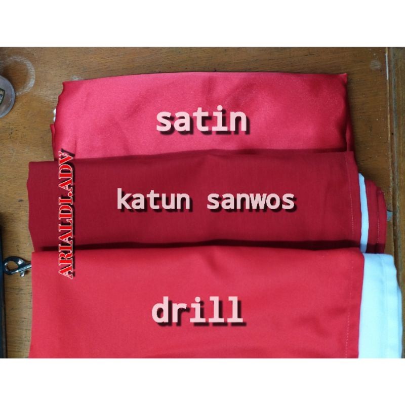 

bendera merah putih bahan katun sanwos ukuran 150225 cm