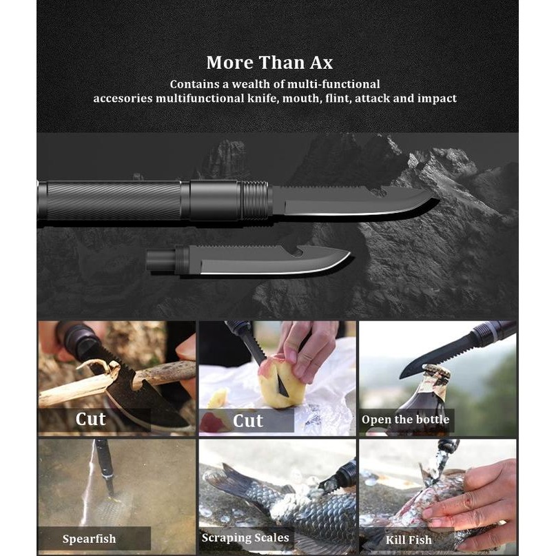 LEINAFA_KYU ALLTREK KAPAK MULTIFUNGSI ATA-1 TACTICAL KAMPAK SURVIVAL CAMPING