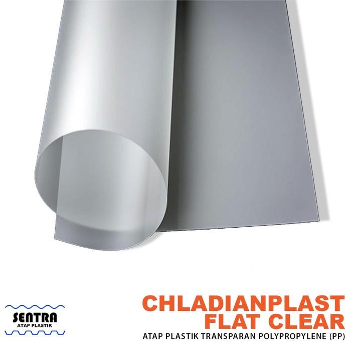 Atap Plastik Datar 0.8mm / 1.0mm Transparan / Warna Polypropylene *