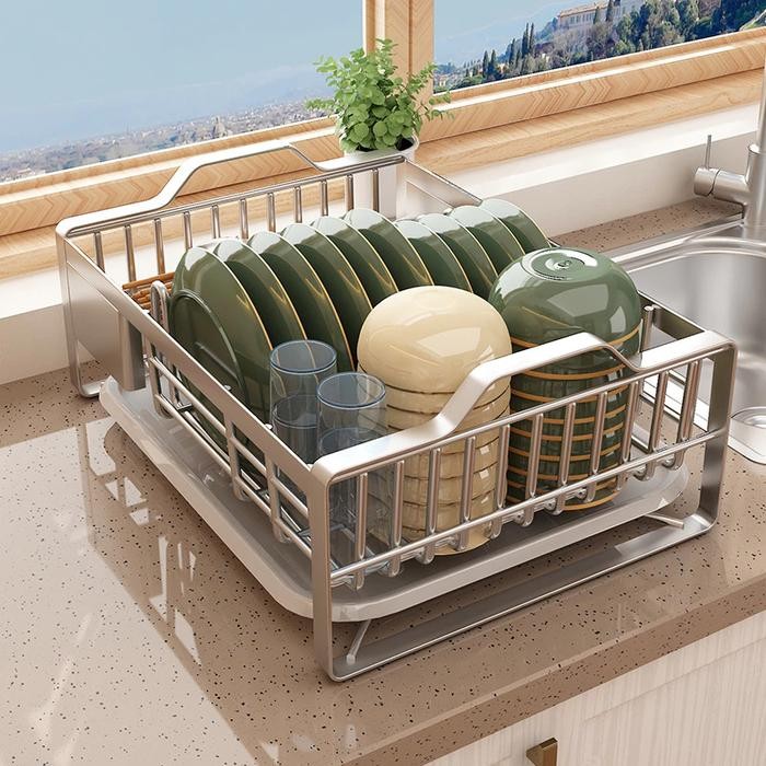 sink rak piring wastafel stainless steel 304 premium