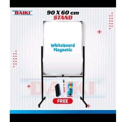 

Whiteboard DAIKI vertikal Double face stand UK 90x60 Cm