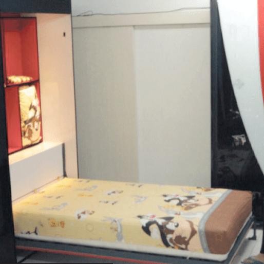 Terbatas Vertical Hidden Wall Bed Knockers 160 Cm Manual