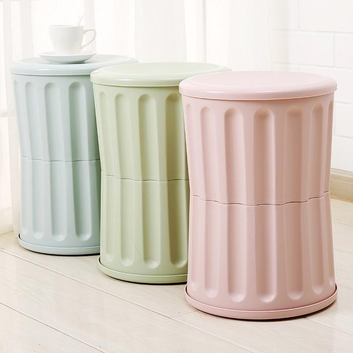 Kursi Bangku Plastik Box Penyimpanan Serbaguna Storage Multifungsi