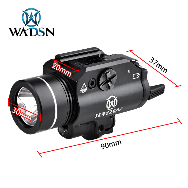 WADSN 800 lumens T-1 HL Hanging Tactic Weapon light airsoft X300 X400 Rifle Pistol Strobe flashlight