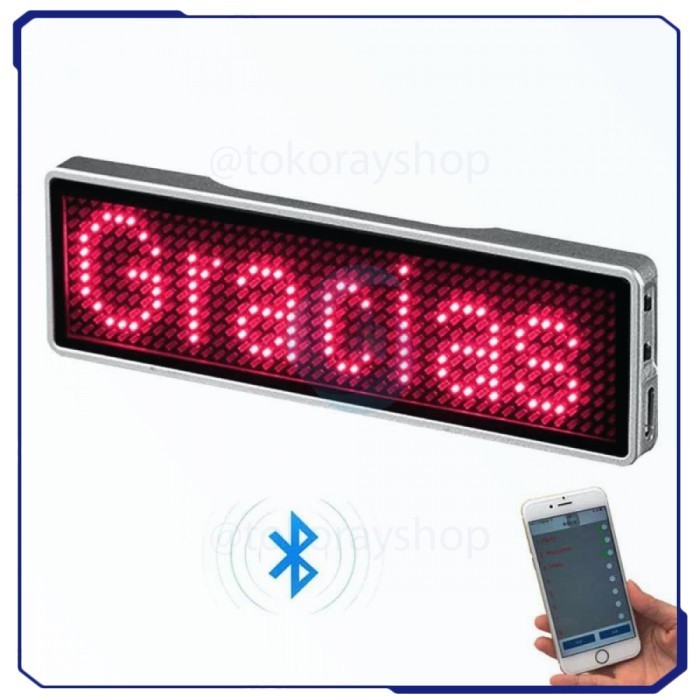 

Ready- Name Tag Led Mini Board Portable With Bluetooth 230 Mah - Nb1144
