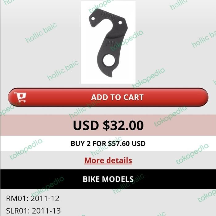 ANTING RD HANGER SEPEDA BMC BIKE DROPOUT REAR END DERAILLEUR HANGER DO