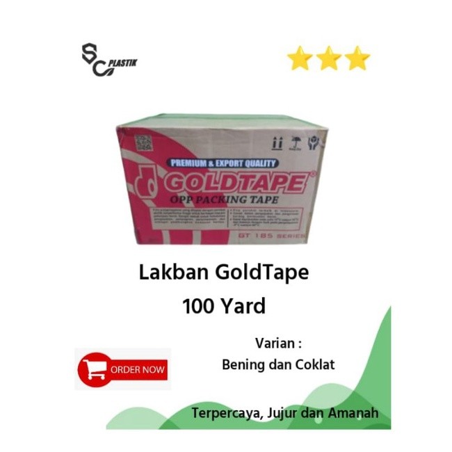 

Lakban GoldTape 100yard Bening/