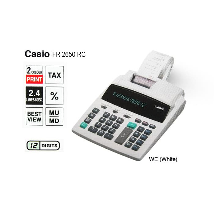 

FR-2650RC - Printing Kalkulator Calculator Struk Kertas FR 2650 RC