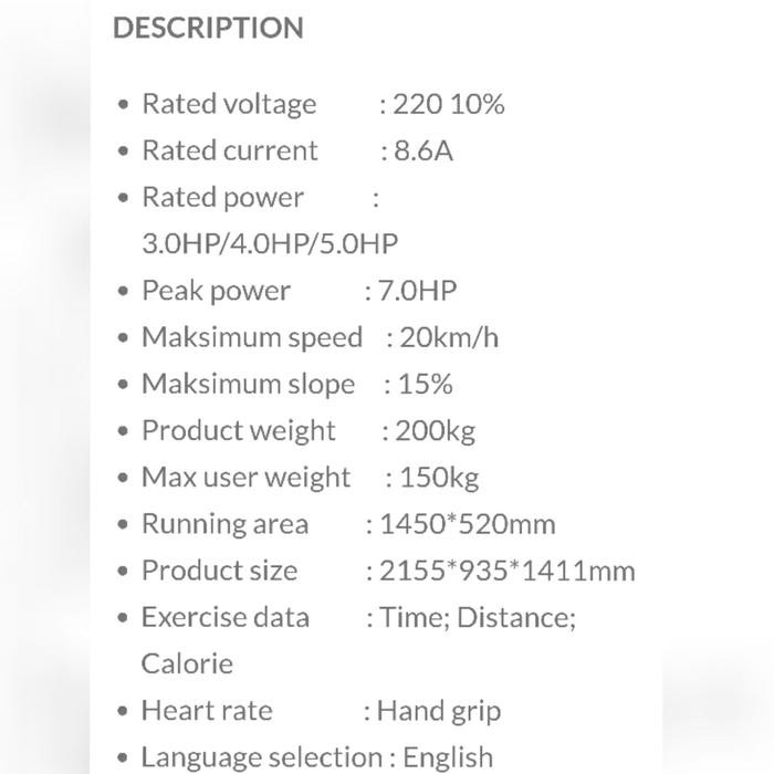 Treadll Dhz X8200 Ready Stok Nego