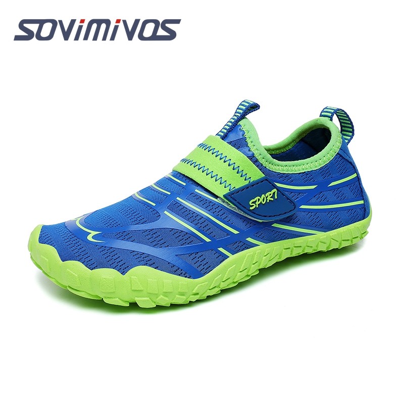 Kids Water Sports Shoes Ultra Light Totally Drainage Quick-Dry Aqua Socks Barefoot Slip-on for Boys 