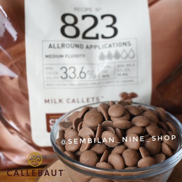 

InstanTanyadulu- CALLEBAUT 823 MILK Callets 33,6% MILK Chocolate Couverture 250 GRAM
