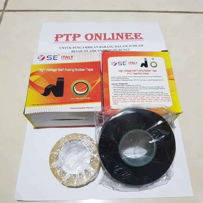 BLACK TAPE / ISOLASI KABEL POMPA SATELIT / ISOLASI ANTI AIR SAN EI