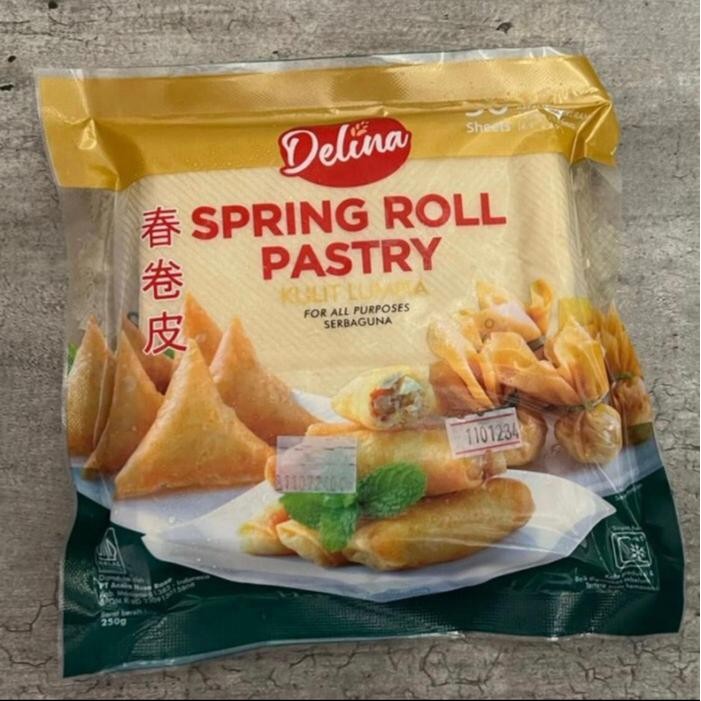 

InstanTanyadulu- Kulit Lumpia Frozen - DELINA - Spring Roll Pastry BEST QUALITY