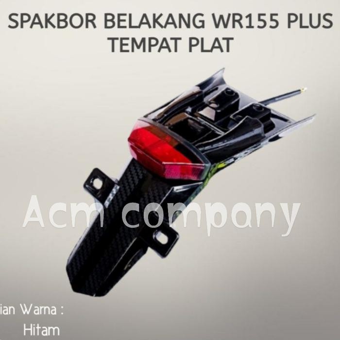 Spakbor belakang plus stoplamp Led WR 155 Tipe plat / Undertail WR 155