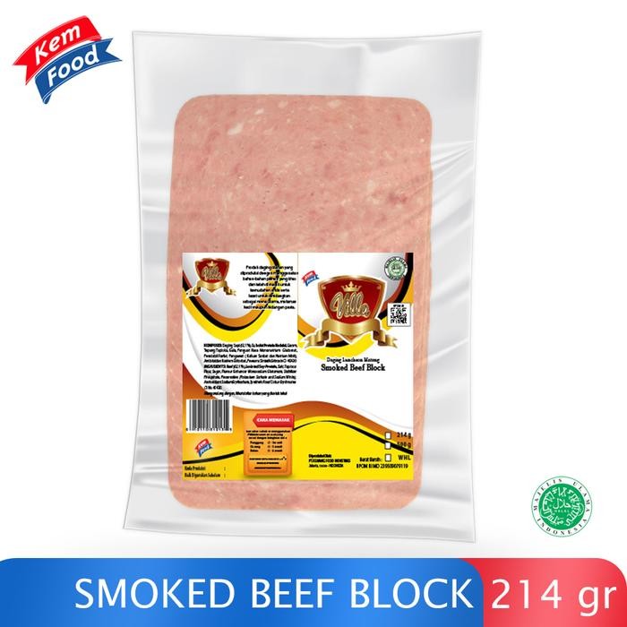 

VILLA SMOKED BEEF BLOCK - DAGING SAPI ASAP - 214GR